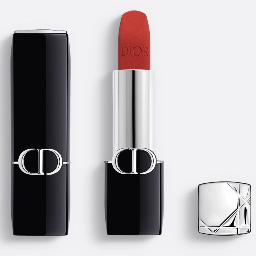 (Retail:$50) DIOR Rouge 777 Lipstick in Sleek Black Case